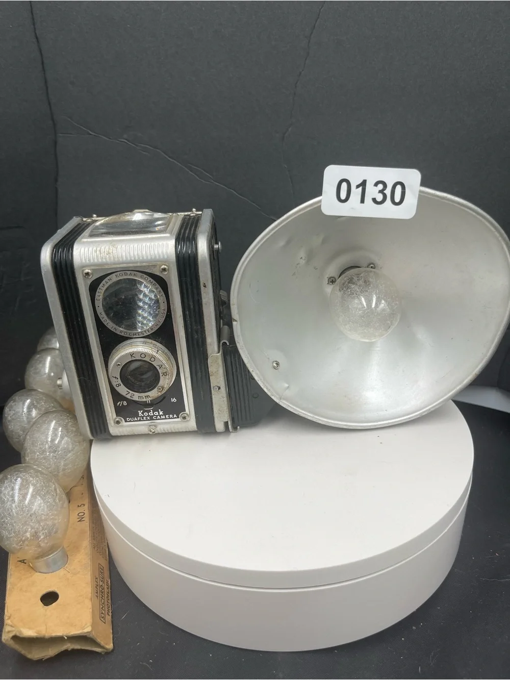 Vintage Kodak Duaflex II Camera with Flash & Extras